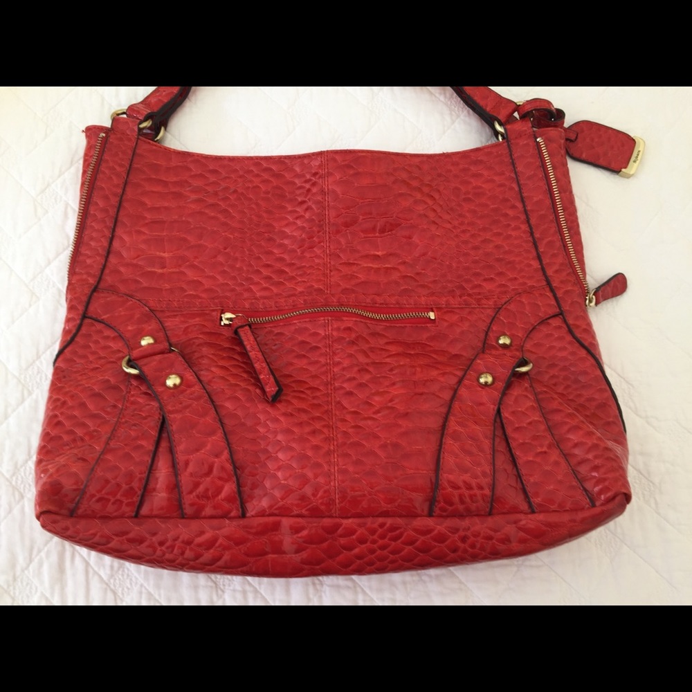 Shiny Large Dark Orange Style & Co Handbag